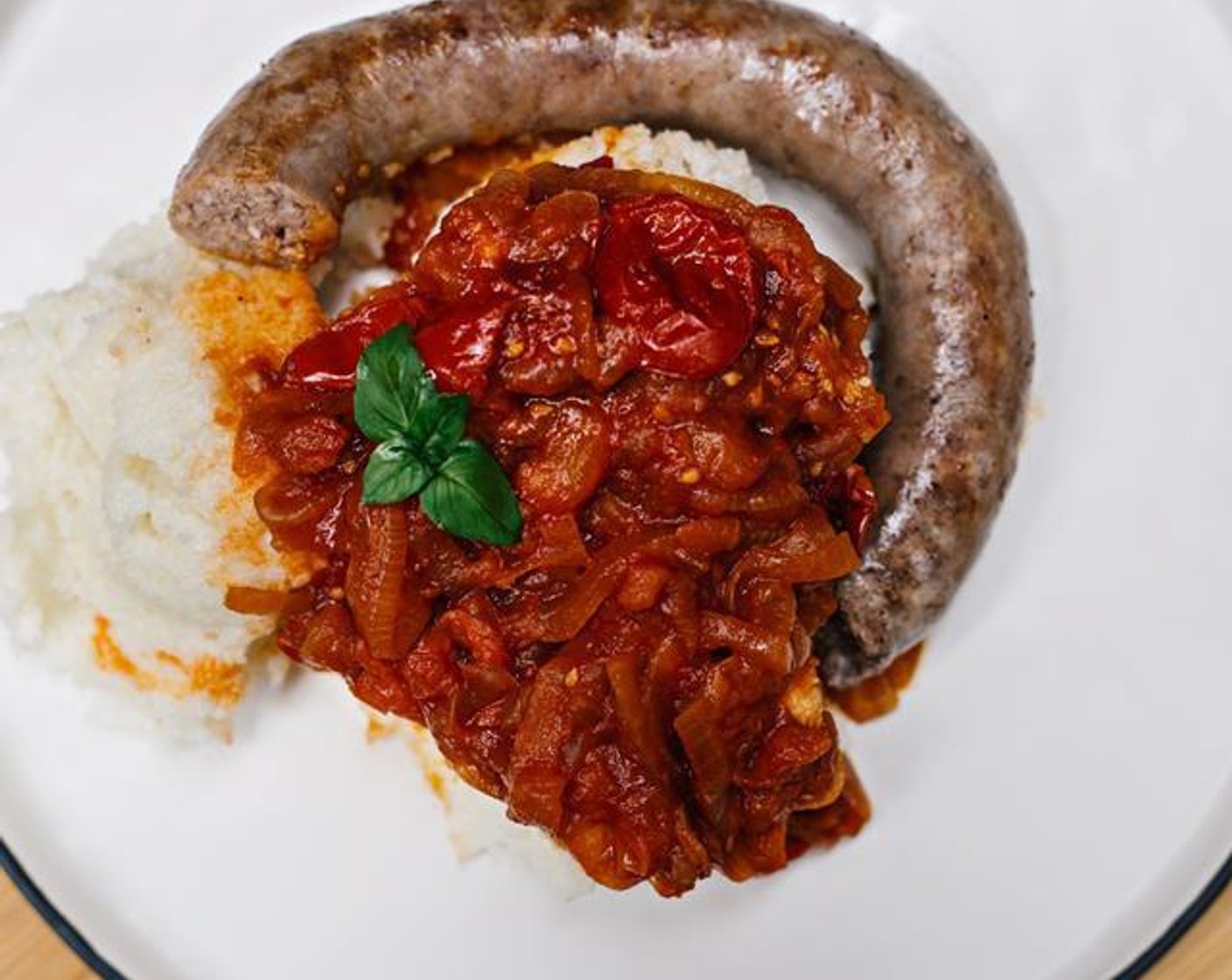 Pap & Sheba with Grilled Sausage