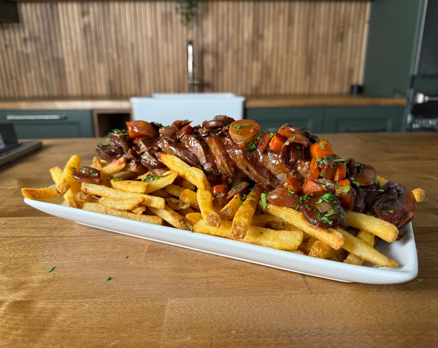 Beef Bourguignon “Steak Frites”