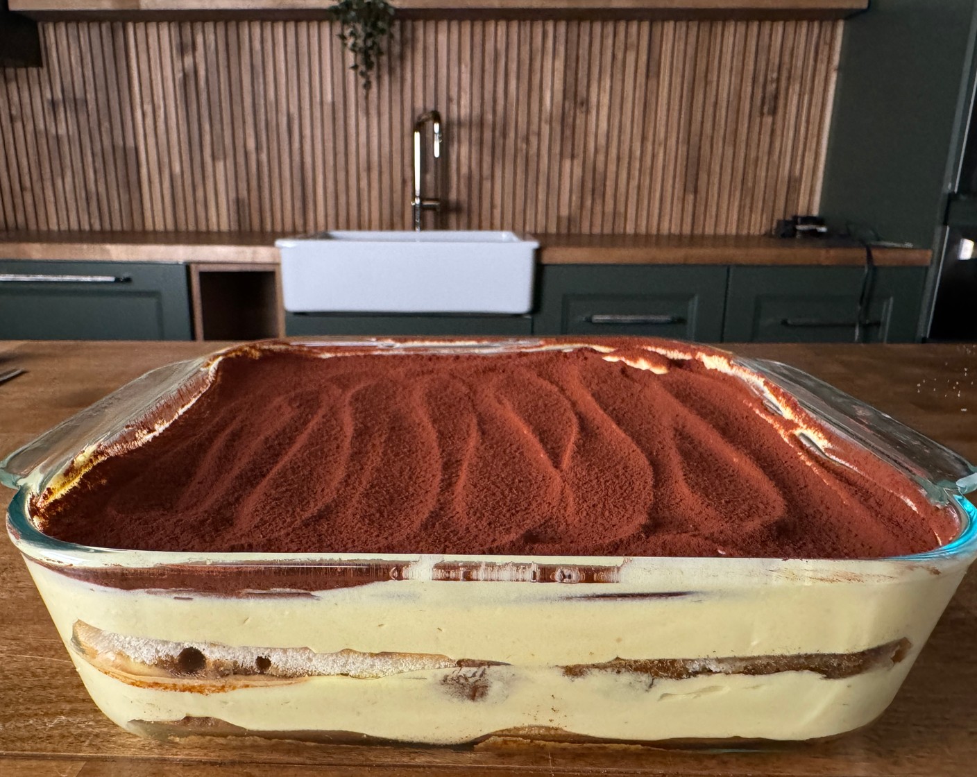 step 9 Wipe down the edges of the pan with a damp paper towel for a clean presentation. Slice or scoop and serve.