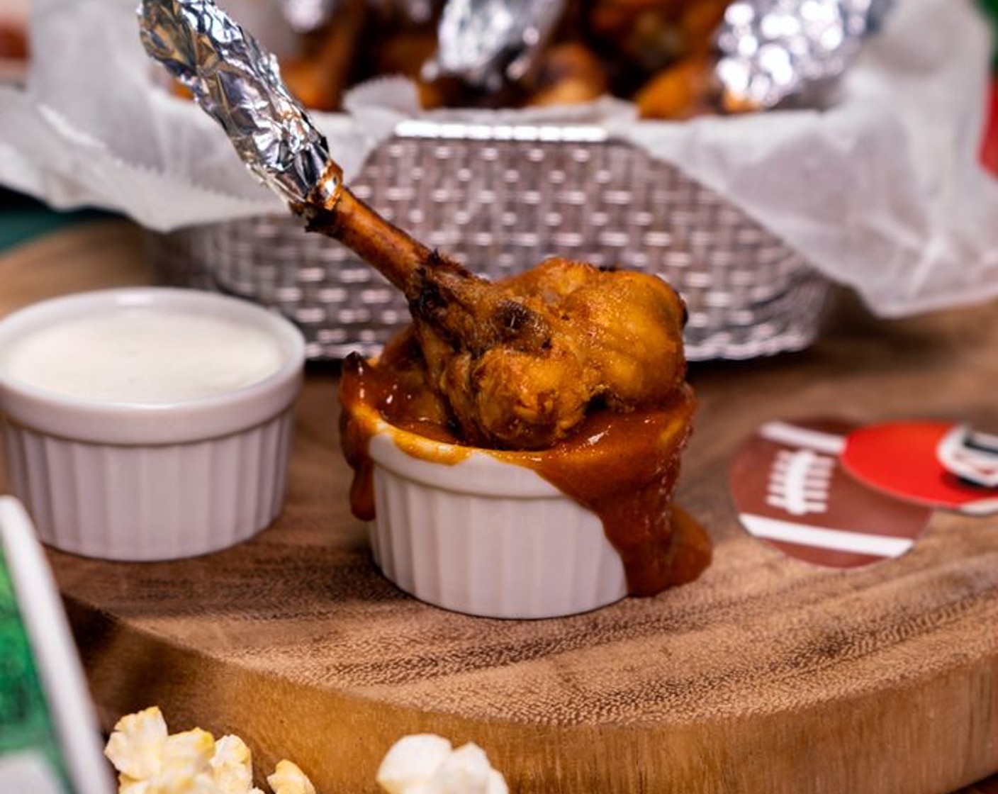 Chicken Lollipops with Homemade Buffalo Sauce