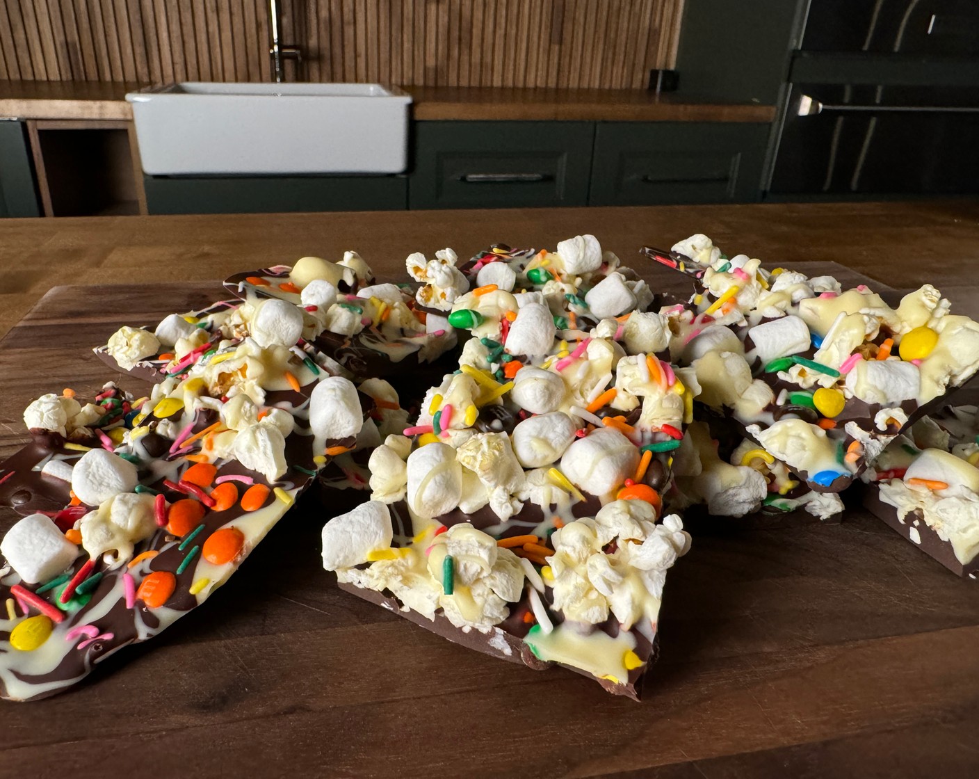 Chocolate Popcorn Bark