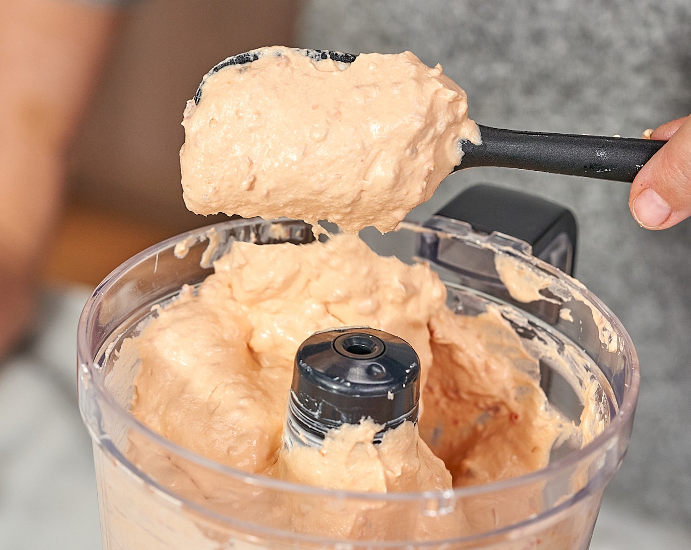 step 2 Add the Sun-Dried Tomatoes (4 Tbsp) and blend until all the large chunks are broken down.