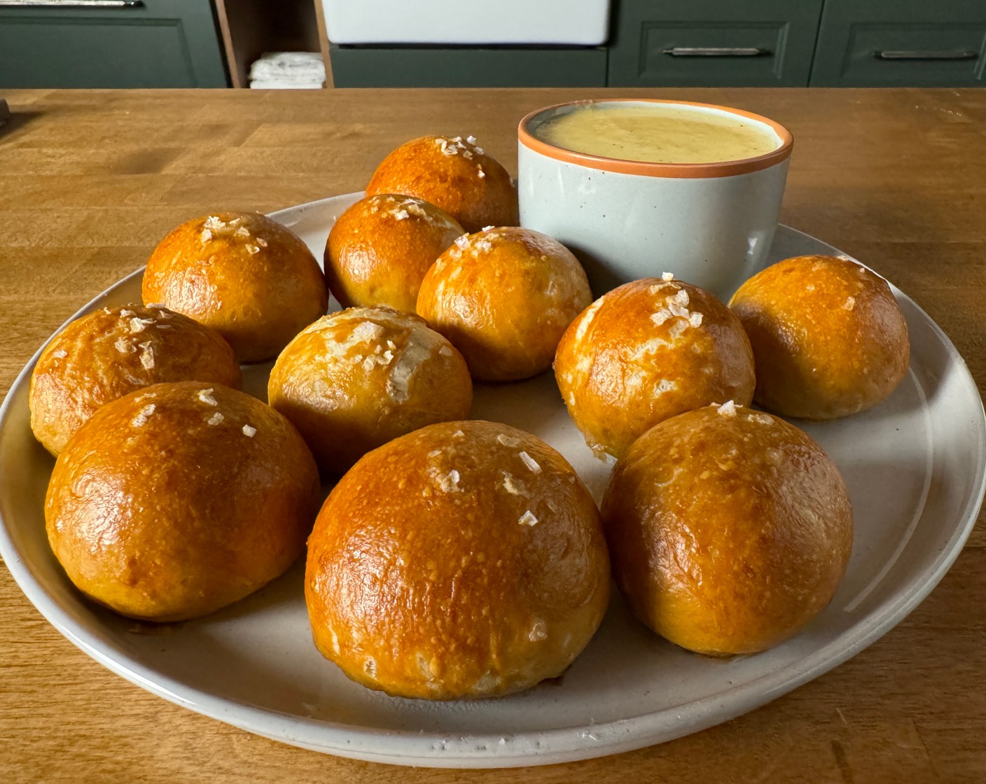 step 5 Serve & Enjoy: Serve warm pretzel bites with beer cheese for dipping!