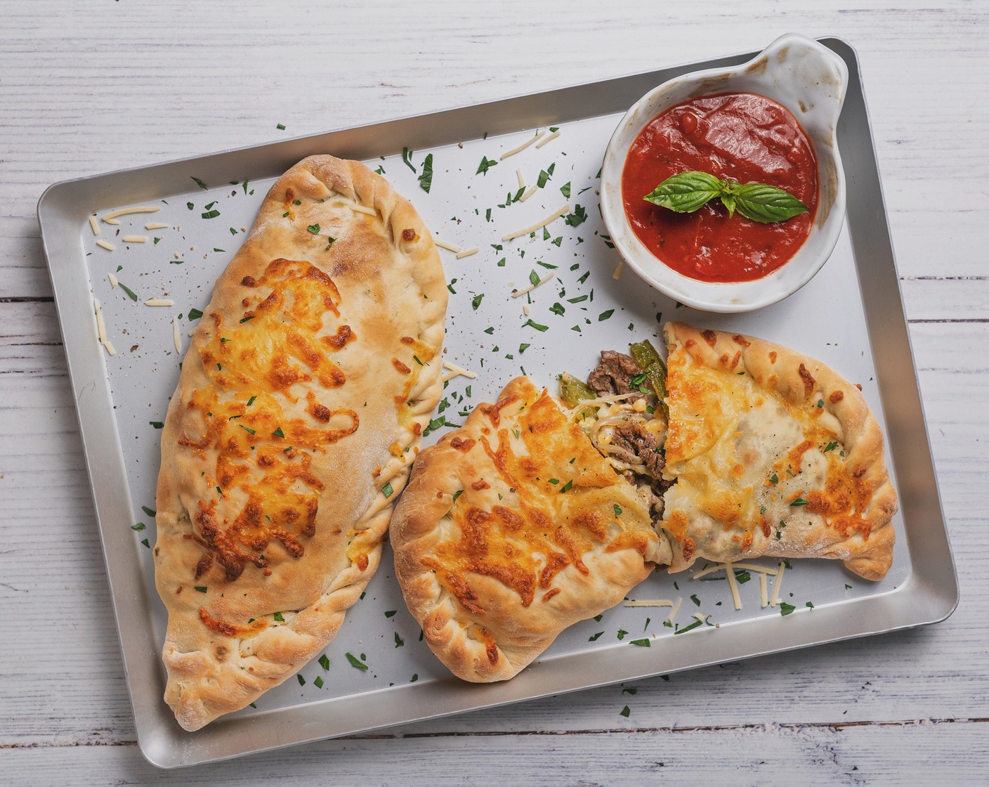 Philly Cheesesteak Calzone